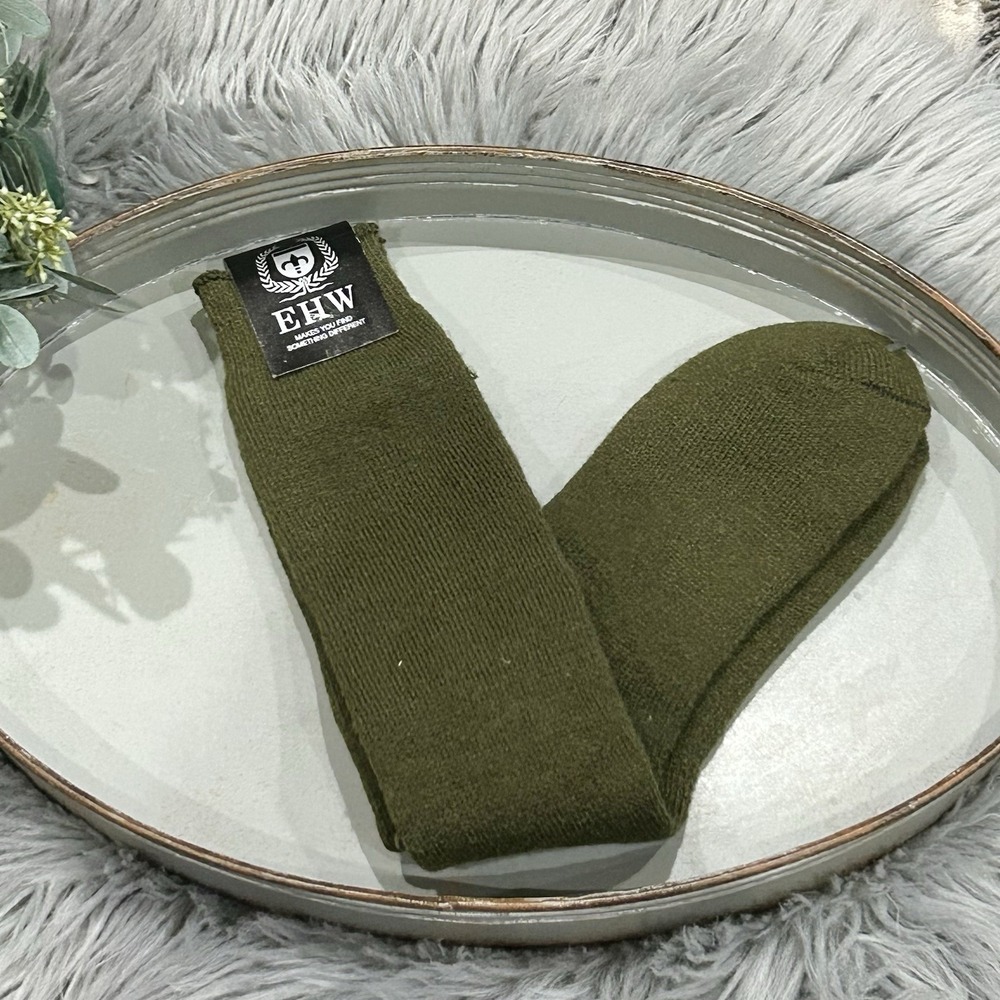 EHW Military Issued Deep Green Thick‎ Socks One Size